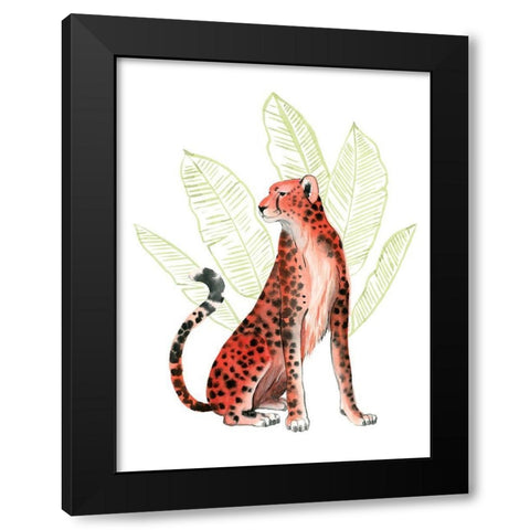 Ruby Runner I Black Modern Wood Framed Art Print with Double Matting by Popp, Grace