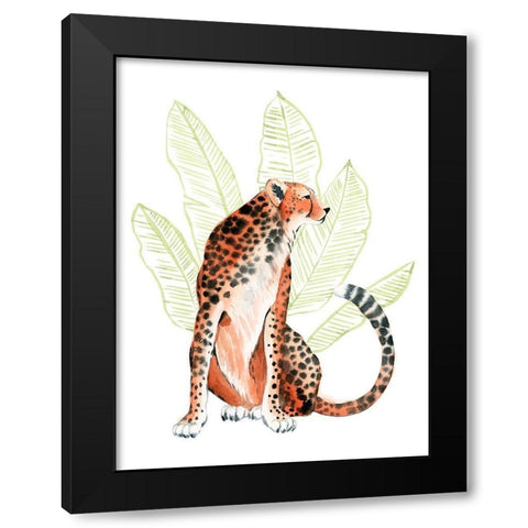 Ruby Runner II Black Modern Wood Framed Art Print by Popp, Grace