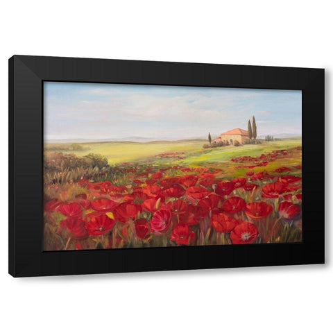 Tuscan Memories II Black Modern Wood Framed Art Print with Double Matting by Iafrate, Sandra
