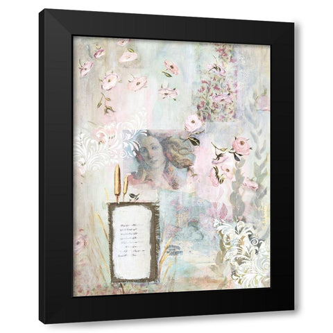 Botticellis Dream I Black Modern Wood Framed Art Print with Double Matting by Iafrate, Sandra