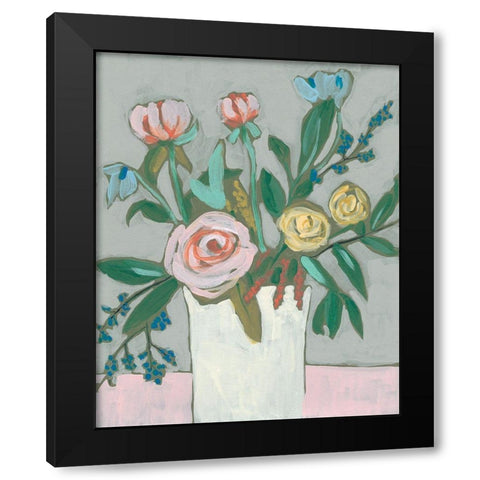 Sweet and Quirky I Black Modern Wood Framed Art Print by Goldberger, Jennifer