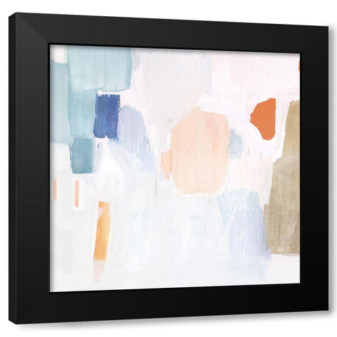 Sea Glass Forms II Black Modern Wood Framed Art Print with Double Matting by Borges, Victoria