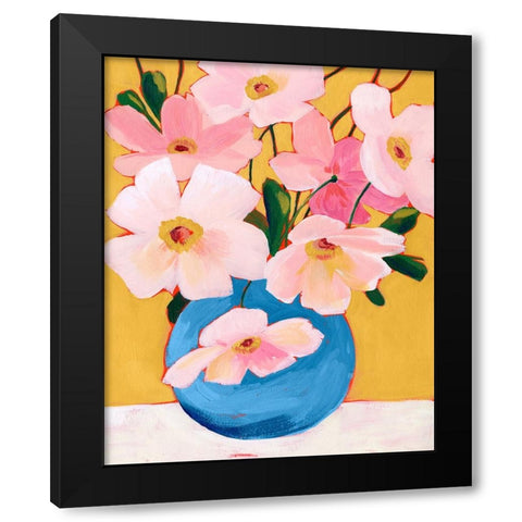 Sunday Flora I Black Modern Wood Framed Art Print with Double Matting by Popp, Grace