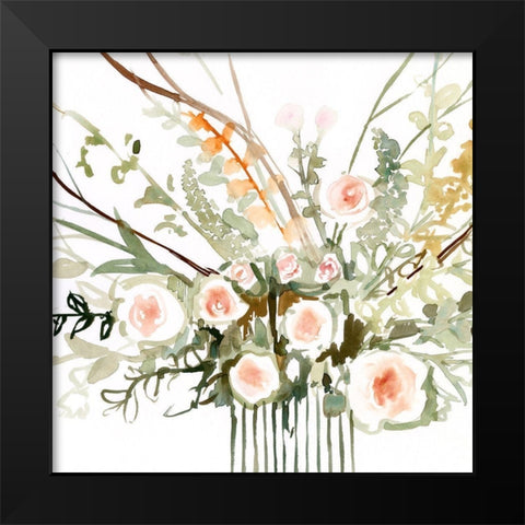 Foraged Flowers II Black Modern Wood Framed Art Print by Borges, Victoria