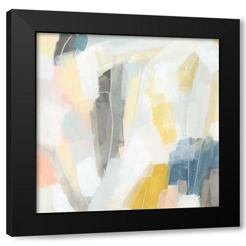 Fractal Pastel I Black Modern Wood Framed Art Print with Double Matting by Vess, June Erica
