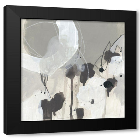 Neutral Circuit I Black Modern Wood Framed Art Print with Double Matting by Vess, June Erica
