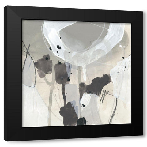 Neutral Circuit II Black Modern Wood Framed Art Print by Vess, June Erica