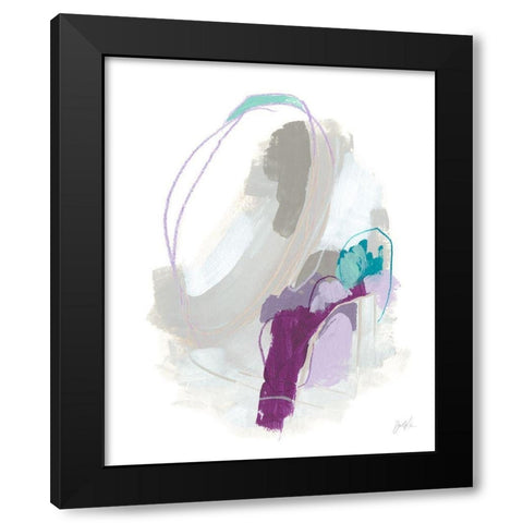 Amethyst Arc II Black Modern Wood Framed Art Print with Double Matting by Vess, June Erica