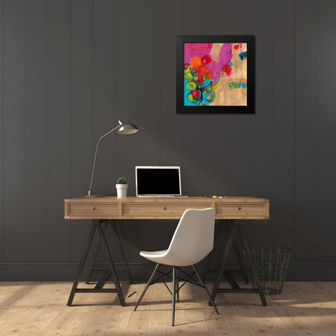 Year of the Dragon III Black Modern Wood Framed Art Print by Bothne, Janet