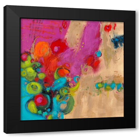 Year of the Dragon III Black Modern Wood Framed Art Print with Double Matting by Bothne, Janet