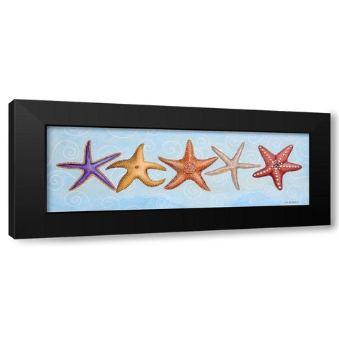 2-UP Sea Dwellers II Black Modern Wood Framed Art Print with Double Matting by Russell, Wendy