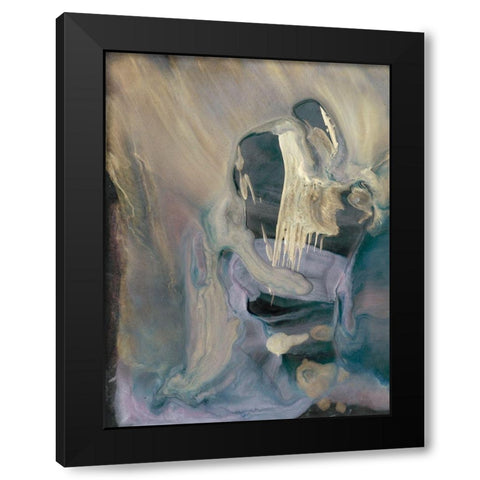 Mystery I Black Modern Wood Framed Art Print by Bramma, Lila