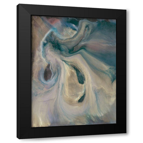 Mystery II Black Modern Wood Framed Art Print by Bramma, Lila