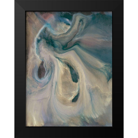 Mystery II Black Modern Wood Framed Art Print by Bramma, Lila