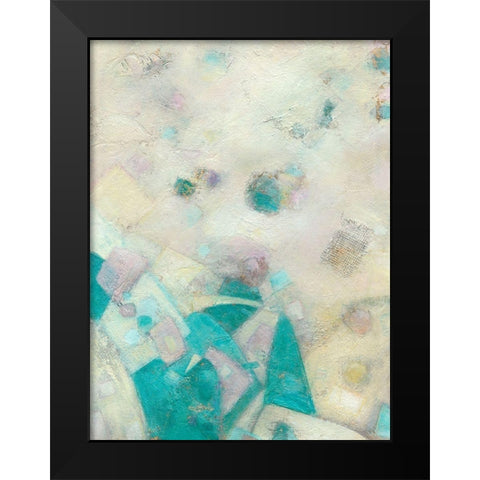 Turquoise Celebration I Black Modern Wood Framed Art Print by Crawford, Beverly