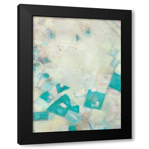 Turquoise Celebration II Black Modern Wood Framed Art Print by Crawford, Beverly