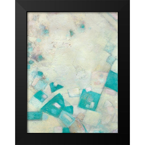 Turquoise Celebration II Black Modern Wood Framed Art Print by Crawford, Beverly