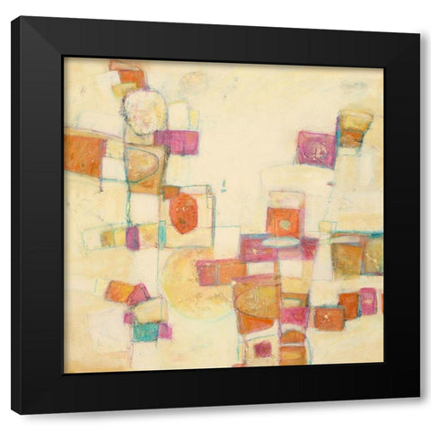 Festive III Black Modern Wood Framed Art Print with Double Matting by Crawford, Beverly