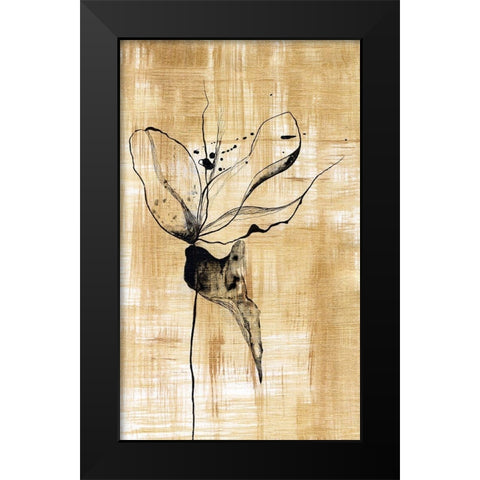 Gilded Beauty II Black Modern Wood Framed Art Print by Liama, Lily