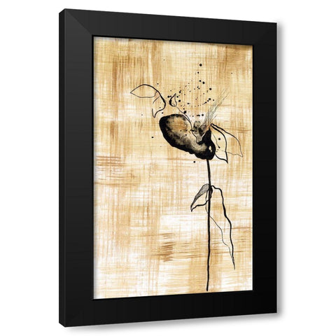Gilded Beauty III Black Modern Wood Framed Art Print with Double Matting by Liama, Lily