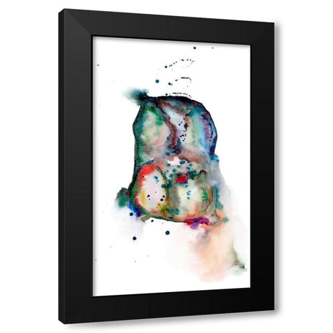 Golden Parachute II Black Modern Wood Framed Art Print by Liama, Lily