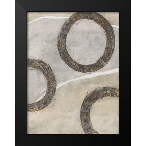 Ringlets I Black Modern Wood Framed Art Print by OToole, Tim