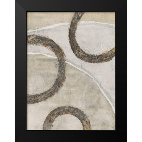 Ringlets II Black Modern Wood Framed Art Print by OToole, Tim