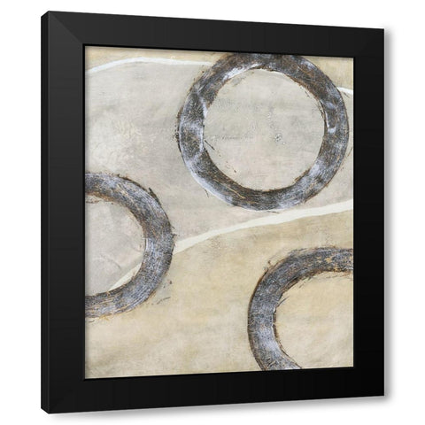 Embellished Ringlets I Black Modern Wood Framed Art Print with Double Matting by OToole, Tim