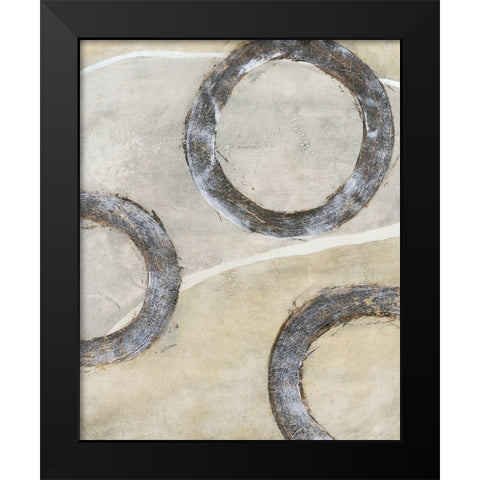 Embellished Ringlets I Black Modern Wood Framed Art Print by OToole, Tim