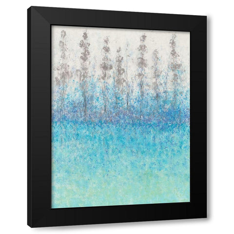 Cypress Border II Black Modern Wood Framed Art Print with Double Matting by OToole, Tim