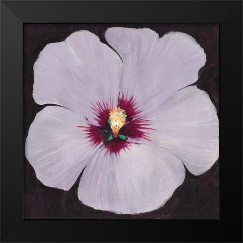 Hibiscus Portrait II Black Modern Wood Framed Art Print by OToole, Tim