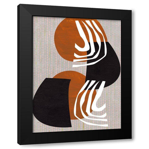 Archetype Structures I Black Modern Wood Framed Art Print with Double Matting by Wang, Melissa