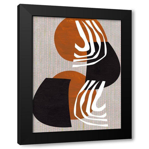 Archetype Structures I Black Modern Wood Framed Art Print by Wang, Melissa