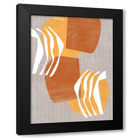 Archetype Structures II Black Modern Wood Framed Art Print by Wang, Melissa