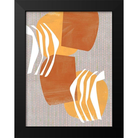 Archetype Structures II Black Modern Wood Framed Art Print by Wang, Melissa