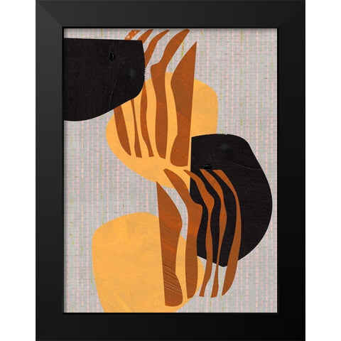 Archetype Structures III Black Modern Wood Framed Art Print by Wang, Melissa