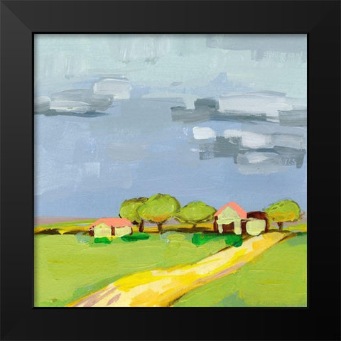 Lay of the Land II Black Modern Wood Framed Art Print by Wang, Melissa