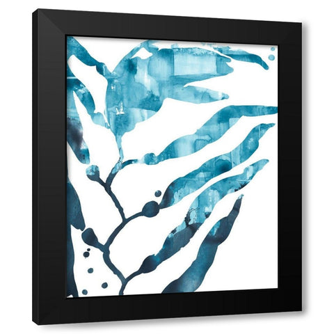 Inkwash Kelp I Black Modern Wood Framed Art Print with Double Matting by Vess, June Erica