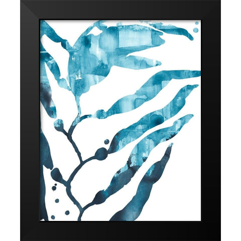 Inkwash Kelp I Black Modern Wood Framed Art Print by Vess, June Erica