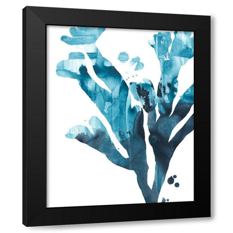 Inkwash Kelp II Black Modern Wood Framed Art Print with Double Matting by Vess, June Erica