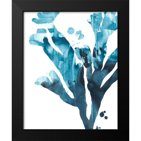 Inkwash Kelp II Black Modern Wood Framed Art Print by Vess, June Erica