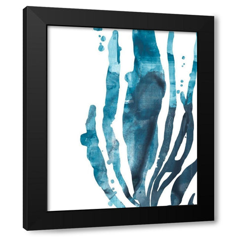 Inkwash Kelp IV Black Modern Wood Framed Art Print with Double Matting by Vess, June Erica