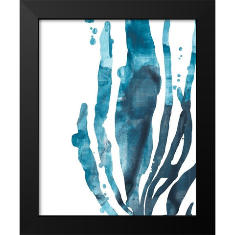 Inkwash Kelp IV Black Modern Wood Framed Art Print by Vess, June Erica