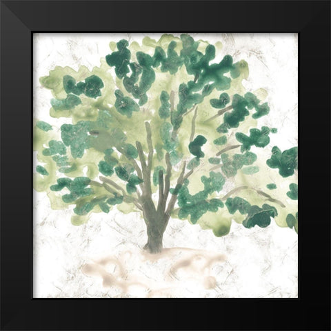 Country Tree I Black Modern Wood Framed Art Print by Vess, June Erica