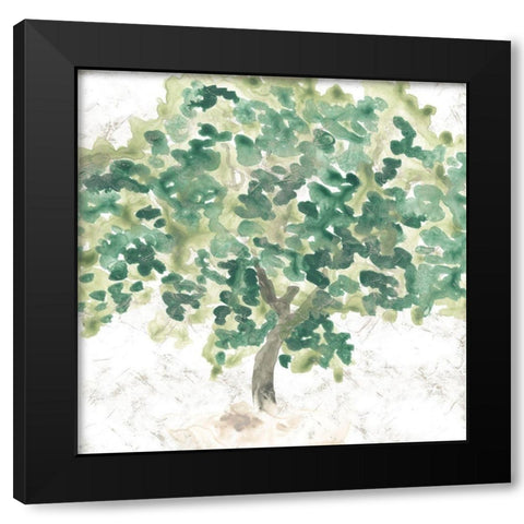 Country Tree II Black Modern Wood Framed Art Print by Vess, June Erica
