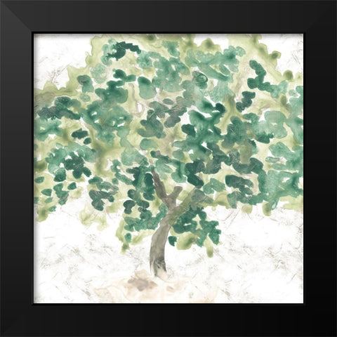 Country Tree II Black Modern Wood Framed Art Print by Vess, June Erica