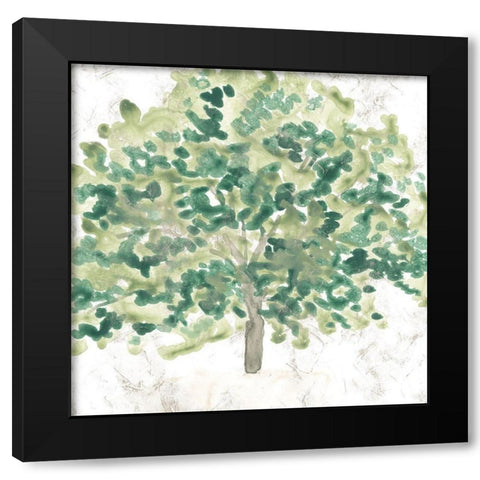 Country Tree III Black Modern Wood Framed Art Print with Double Matting by Vess, June Erica