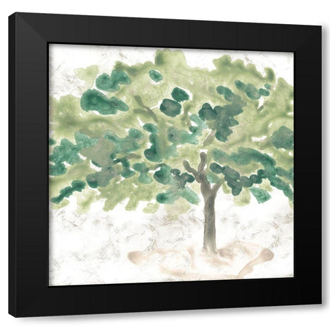 Country Tree IV Black Modern Wood Framed Art Print by Vess, June Erica
