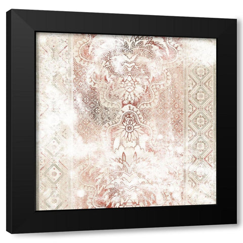 World Traveler Textile III Black Modern Wood Framed Art Print with Double Matting by Vess, June Erica
