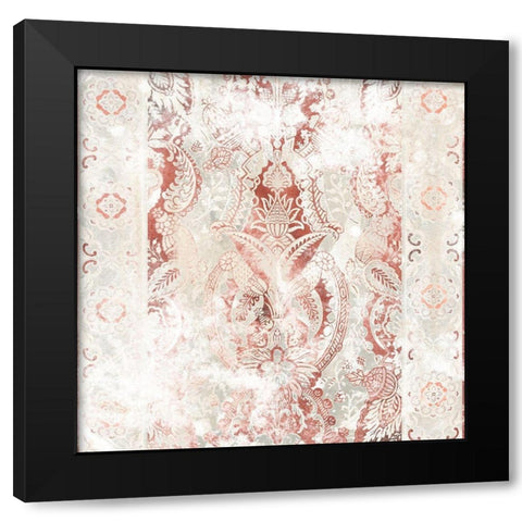 World Traveler Textile IV Black Modern Wood Framed Art Print by Vess, June Erica